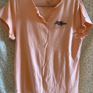 Tommy Hilfiger Women's Peach Short Sleeve Tee